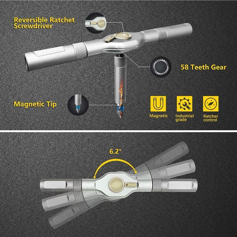 Destornillador Trinquete 24 en 1 – Set Portátil