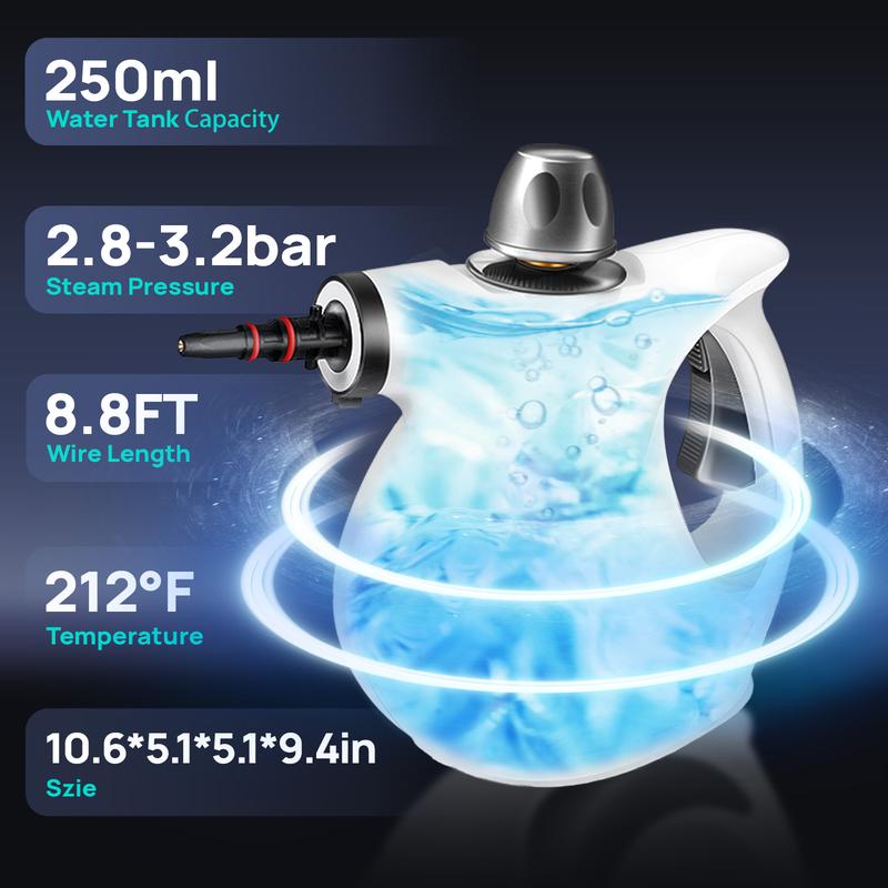 Limpiador a Vapor Portátil 12 en 1 – Hogar y Coche